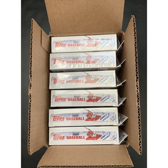 2021 Topps Baseball Series 1 Hanger Box 67 Cards Factory Sealed (Lot Of 6) NEW - Picture 9 of 9